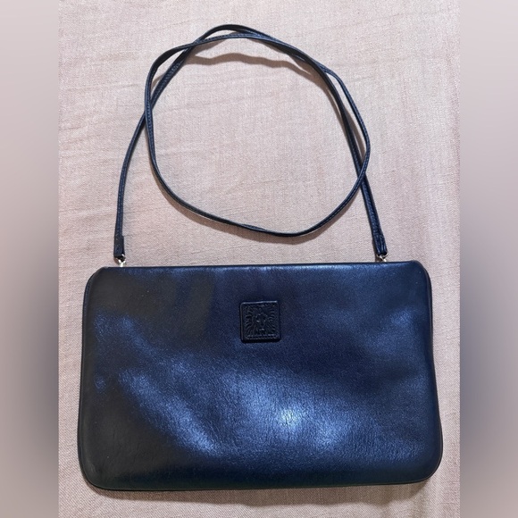 Anne Klein by Calderon Crossbody, Shoulder, or Clutch Black purse/bag 10” x 6” - Picture 5 of 9